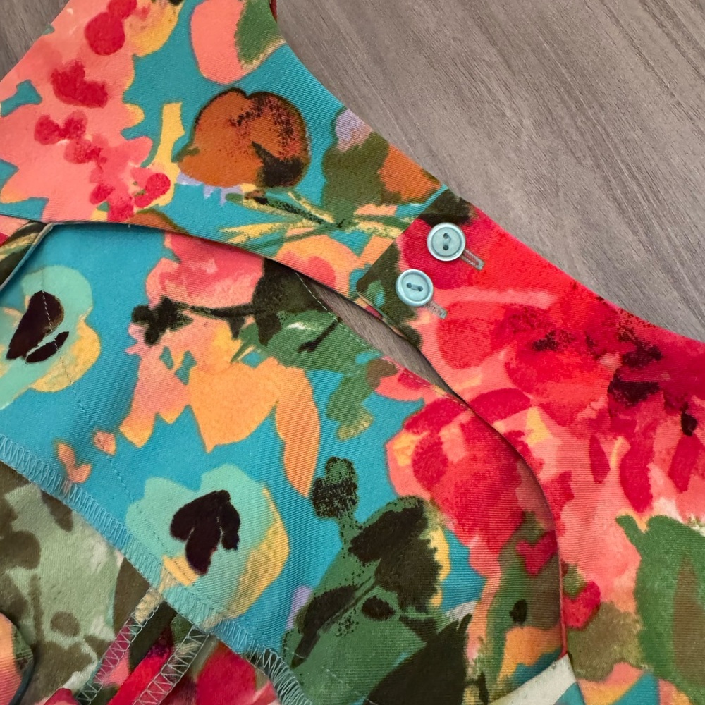 AGB Colorful Floral Sleeveless Sundress! Perfect for Wedding! - Picture 9 of 10
